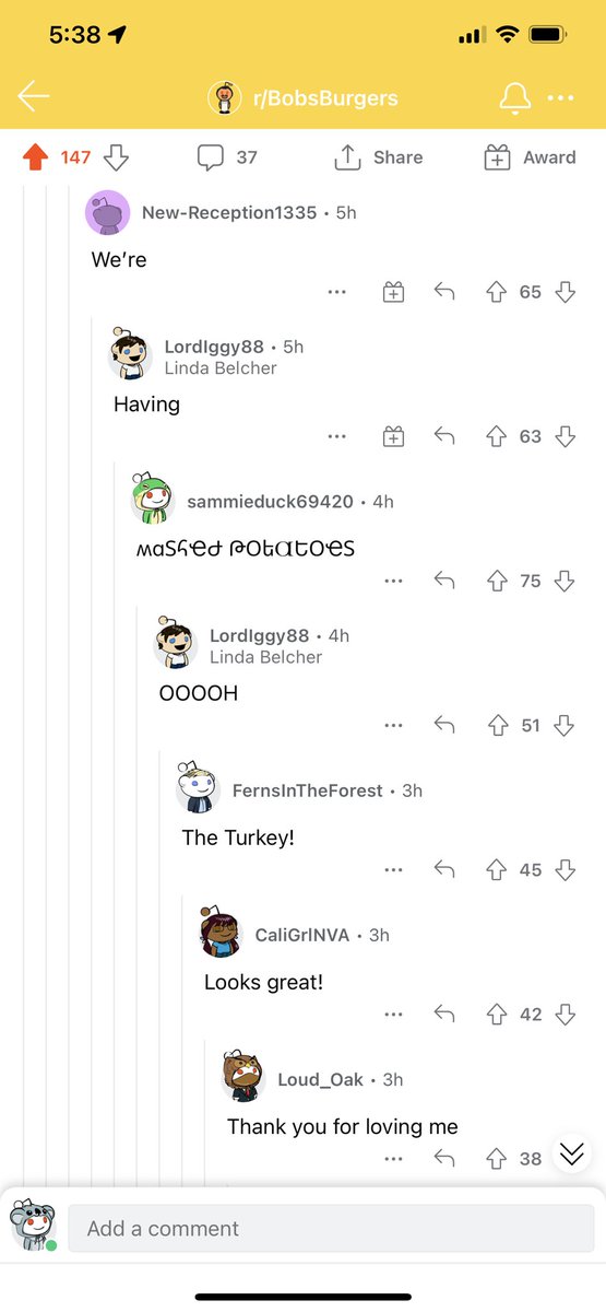 johnny_palma2's tweet photo. The #BobsBurgers community 🙏 https://t.co/9YBYsI79h2