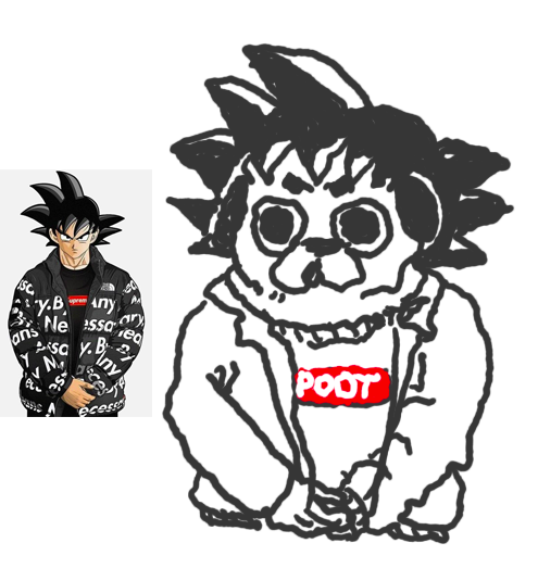 Puglie Pug on X: Goku drip on stream, waddup.  / X