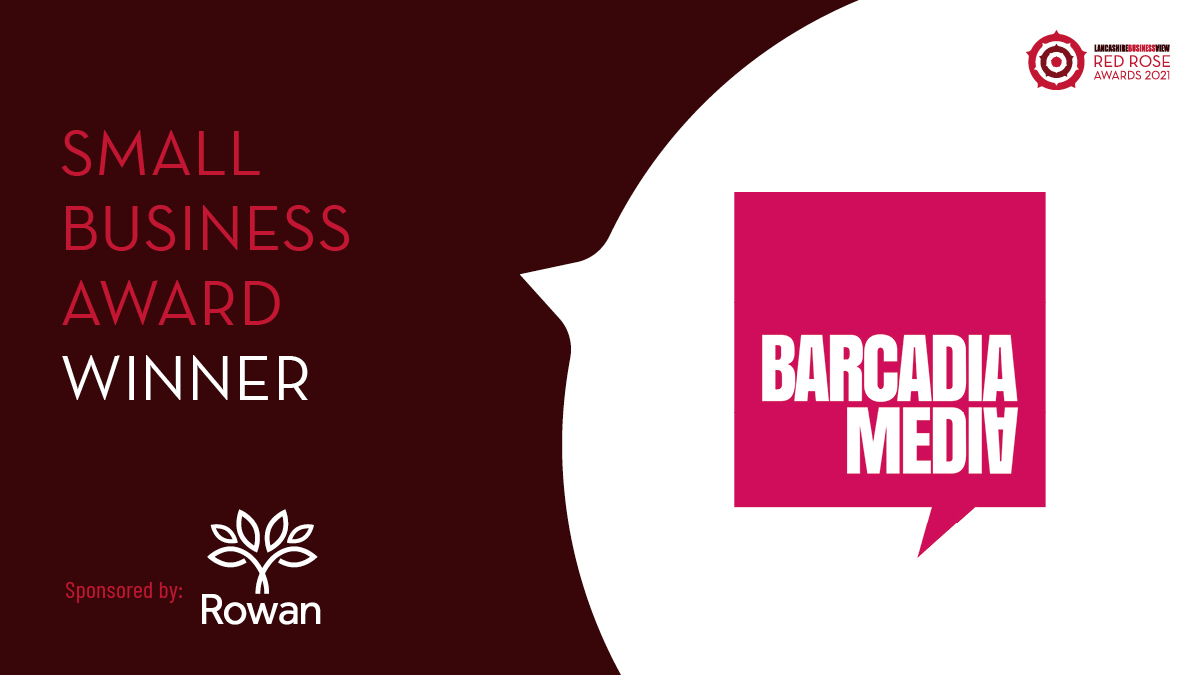 redroseawards's tweet photo. The #RRA21 Small Business Award winner is … @BarcadiaMedia! A huge congratulations and we look forward to see you again at our #RRA21 Winners Reception. 
Sponsored by @rowan_group https://t.co/FwFlhnXdAB