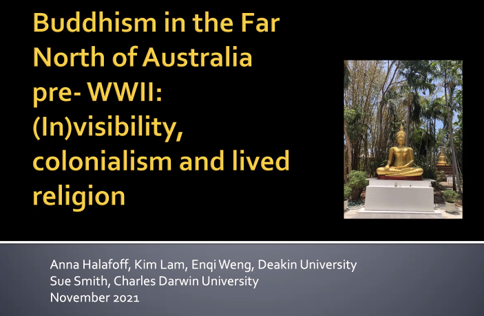 EnqiWeng's tweet image. It&apos;s #TASA2021 week and Anna, Kim and I presented on #Buddhism in the Far North, on (in)visibility, #colonialism and lived #religion. Fantastic synergy across all papers presented! 🎉 @ausreligion @TASAReligion