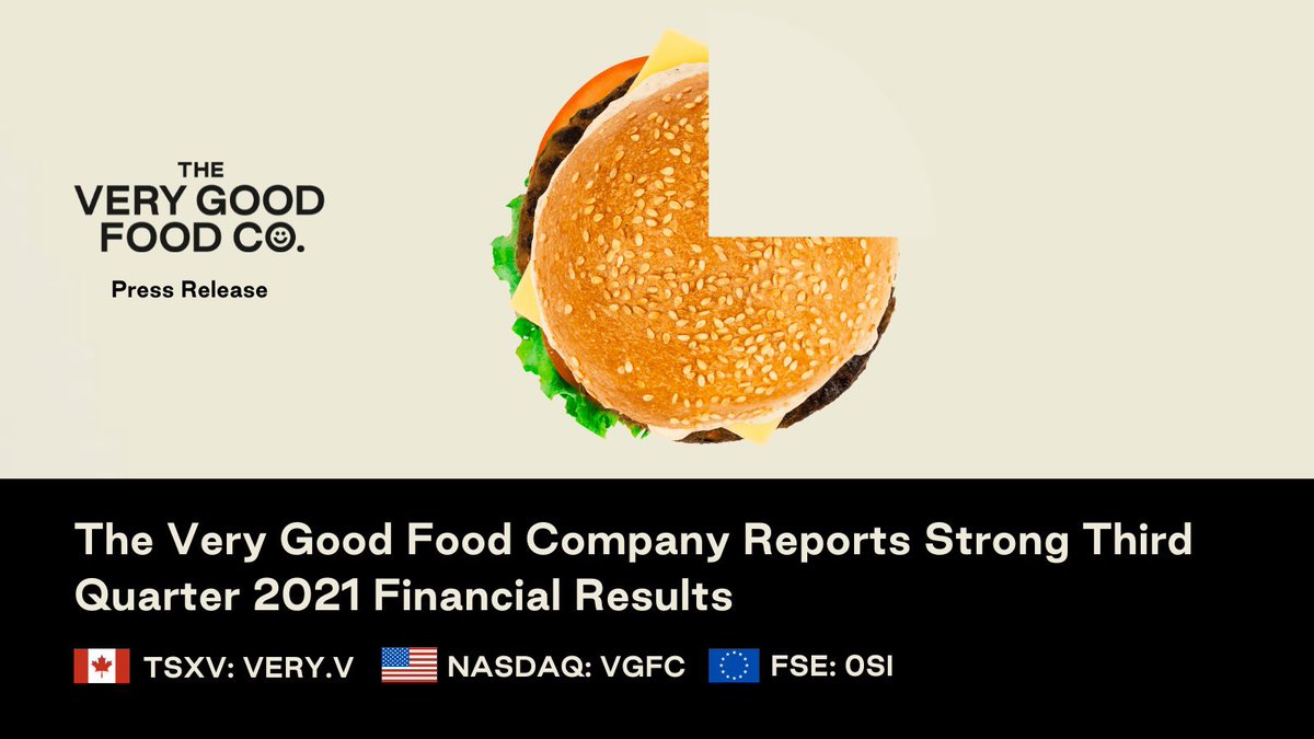 The Very Good Food Company Reports Strong Third Quarter 2021 Financial Results. See verygoodfood.com/investors for our full financial results. yhoo.it/310B19m