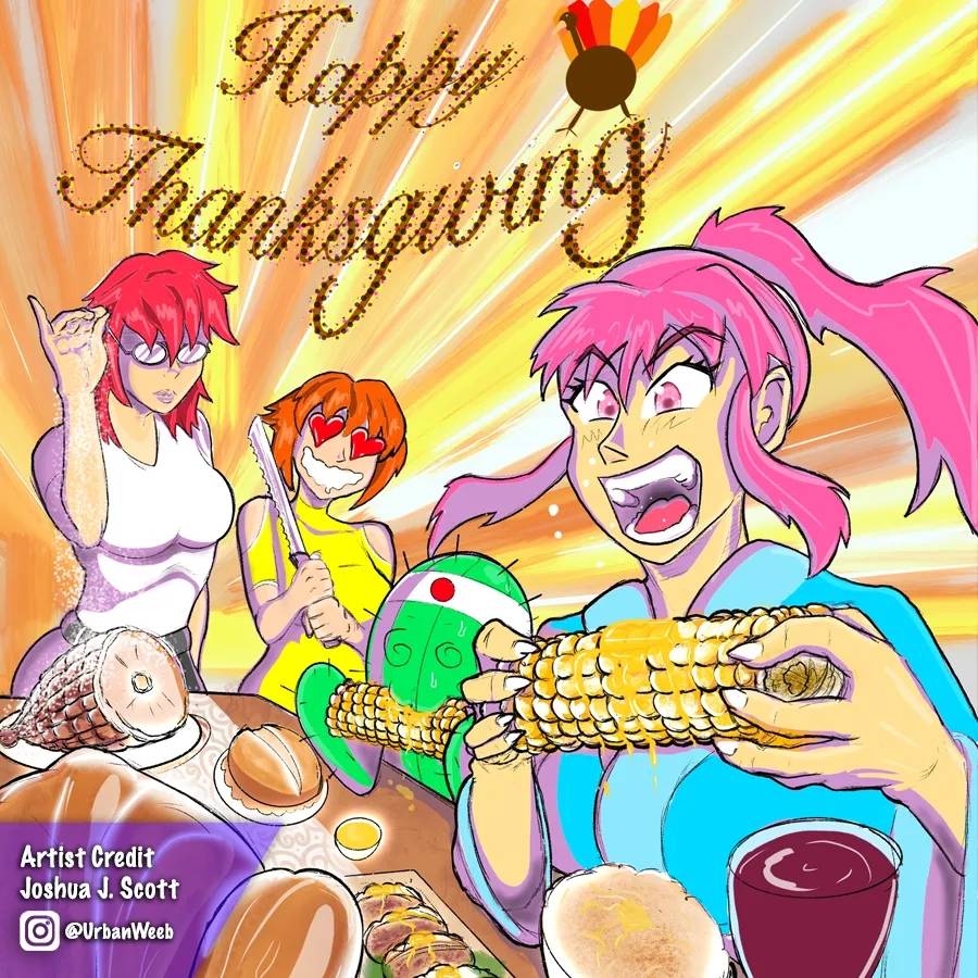 We give thanks today. 

We give thanks to the people we choose to be around.

We hope you all have a great day filled with wonderful people and delicious food. 

Have a fun and safe weekend, from the Monkey-Paw family to yours!

Art by @urbanweeb