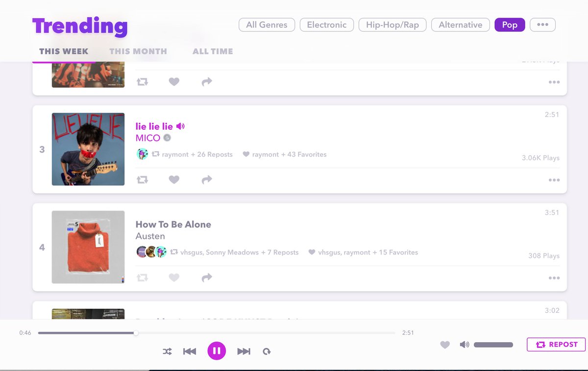 oooh! my track How To Be Alone is Trending #4 on @AudiusProject Pop charts. 😍😮

Stream it here- 
audius.co/austentunes/ho…