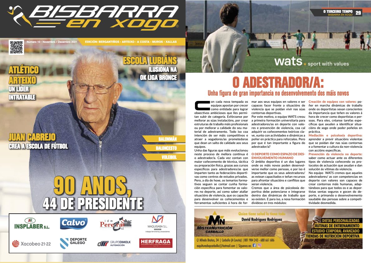 📰✍🏻 "O adestrador/a: unha figura de gran importancia no desenvolvemiento dos máis novos".

Este é o noso artigo na revista <a href="/BisbarraEnXogo/">Bisbarra En Xogo</a> deste mes 👇🏻

#SportWithValues #DeporteÉValores