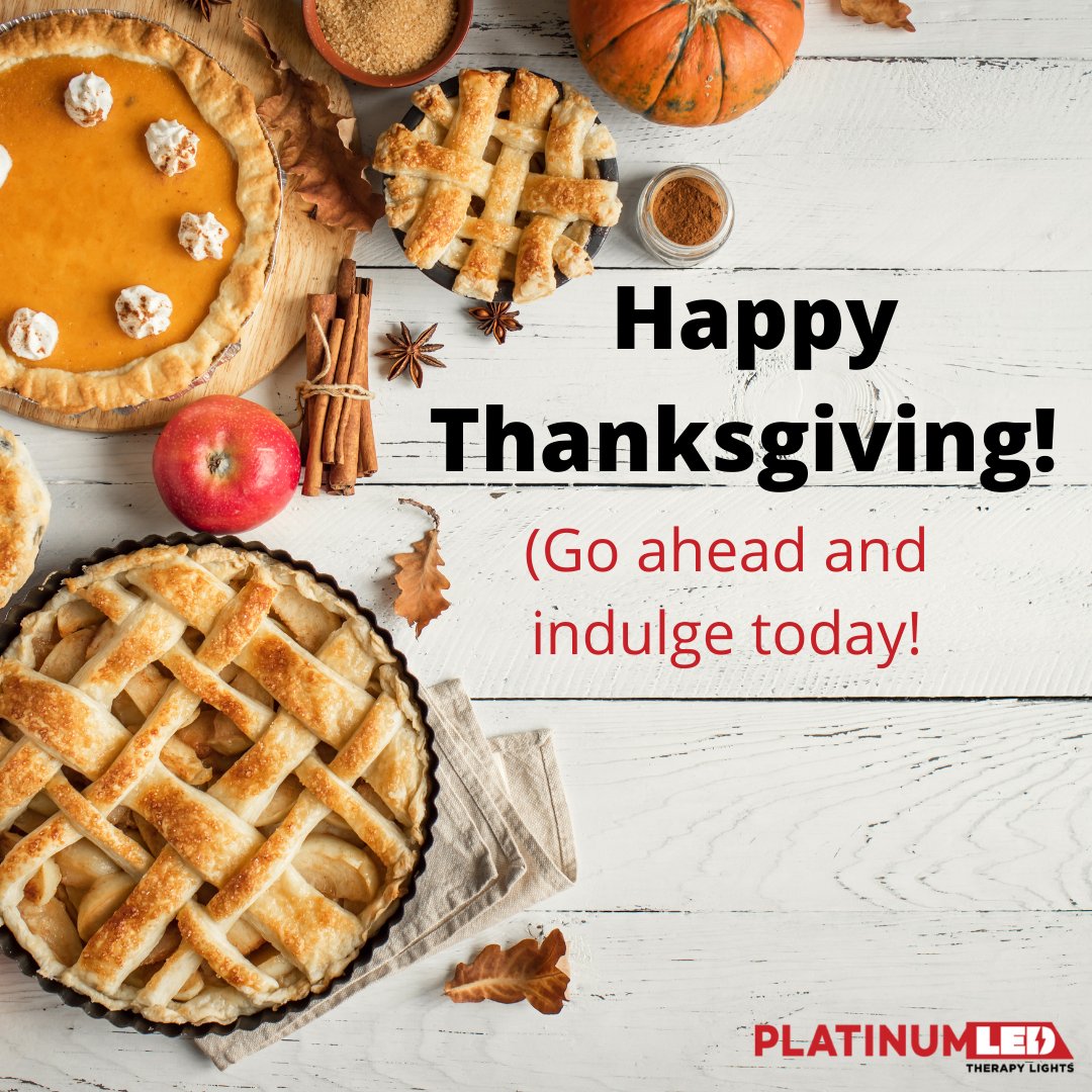 LightsTherapy's tweet photo. Today have a good time and have fun feasting on your favorite Thanksgiving food. Get back at it tomorrow! Happy Thanksgiving! https://t.co/mCoS4GI6Ii