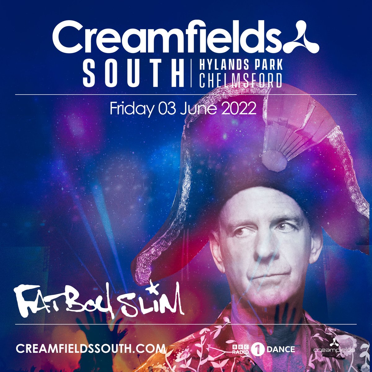 FatboySlim's tweet photo. Just announced... I'm headlining the first ever 
@CreamfieldSouth June 2022!! 🎟https://t.co/0MPSNhVntf

#CreamfieldsSouth https://t.co/9jYfVUACGK
