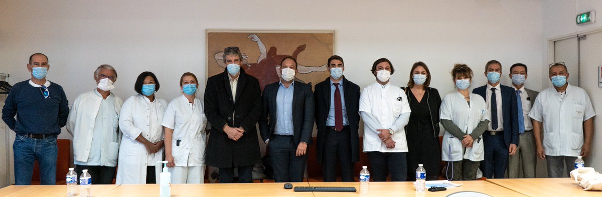 hopitalAntibes's tweet photo. Nous étions heureux d'accueillir Charles Guepratte directeur général et le Professeur Jacques Levraut Président de CME du @CHUdeNice pour présenter le projet d'établissement Vision 2030 et le schéma directeur immobilier préfigurant le nouvel hôpital d'Antibes 2030.@ARSPaca @laFHF https://t.co/rVaPxJCP5u