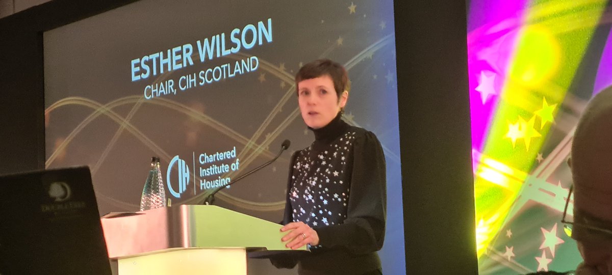 A warm welcome from <a href="/EstherMMWilson/">Esther Wilson</a> to #CIHScotAwards <a href="/CIHScotland/">CIH Scotland</a>