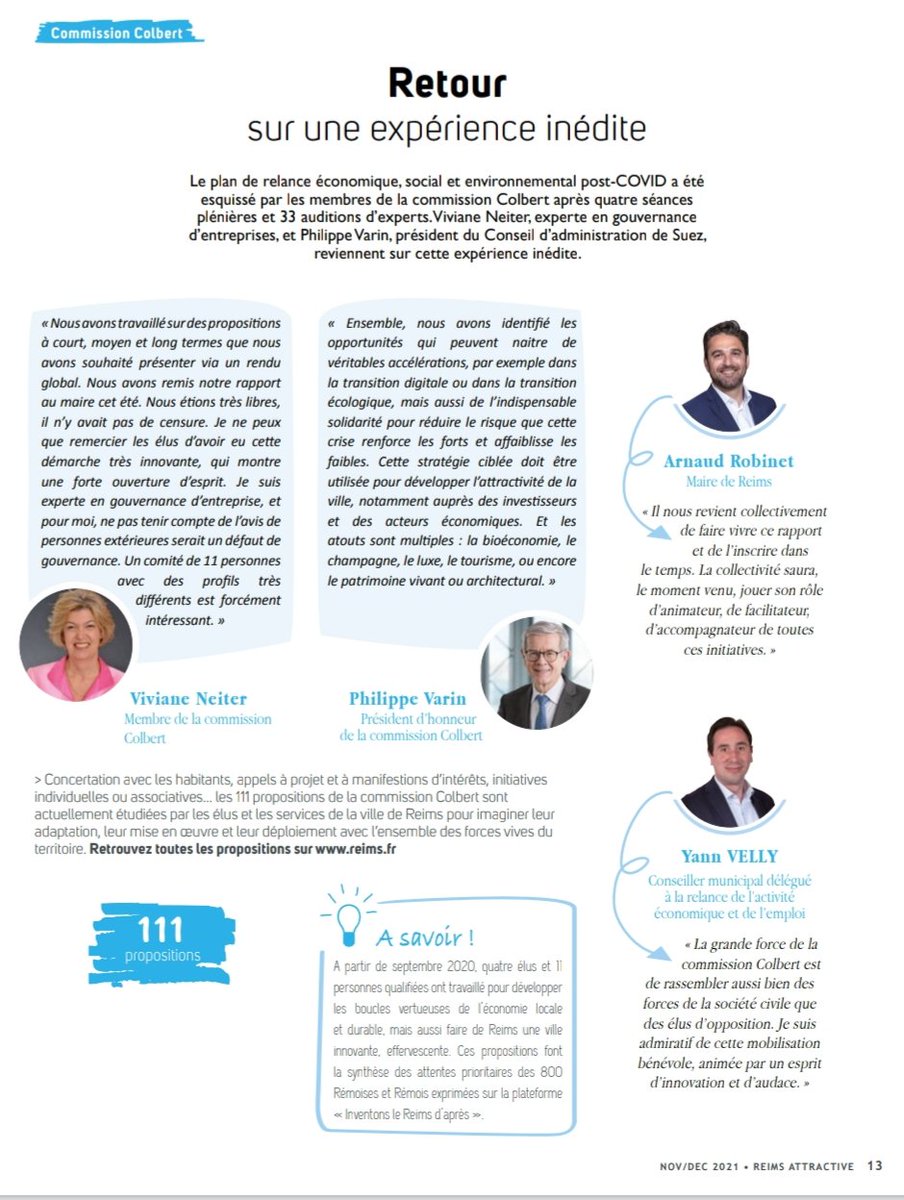 yannvelly's tweet photo. La Commission Colbert, une expérience à la rémoise, inédite et innovante, pour inventer ensemble le Reims d'après ! Dans #ReimsAttractive avec @ArnaudRobinet https://t.co/AKNx5720lt