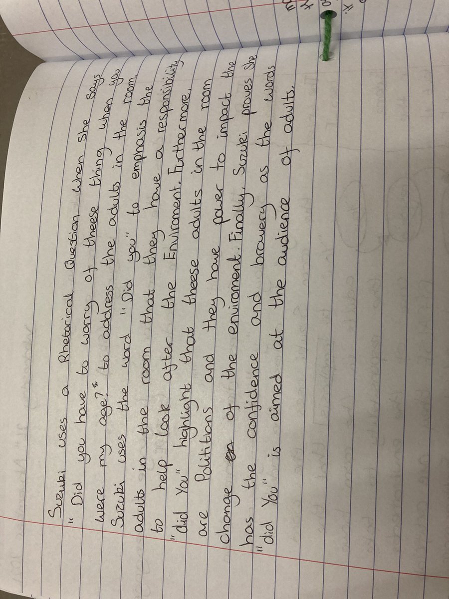 StBensGCSEEng's tweet photo. Fantastic analysis of language from @st_cva we’ve analysed a speech before attempting our own! https://t.co/RiTpEmI3yu