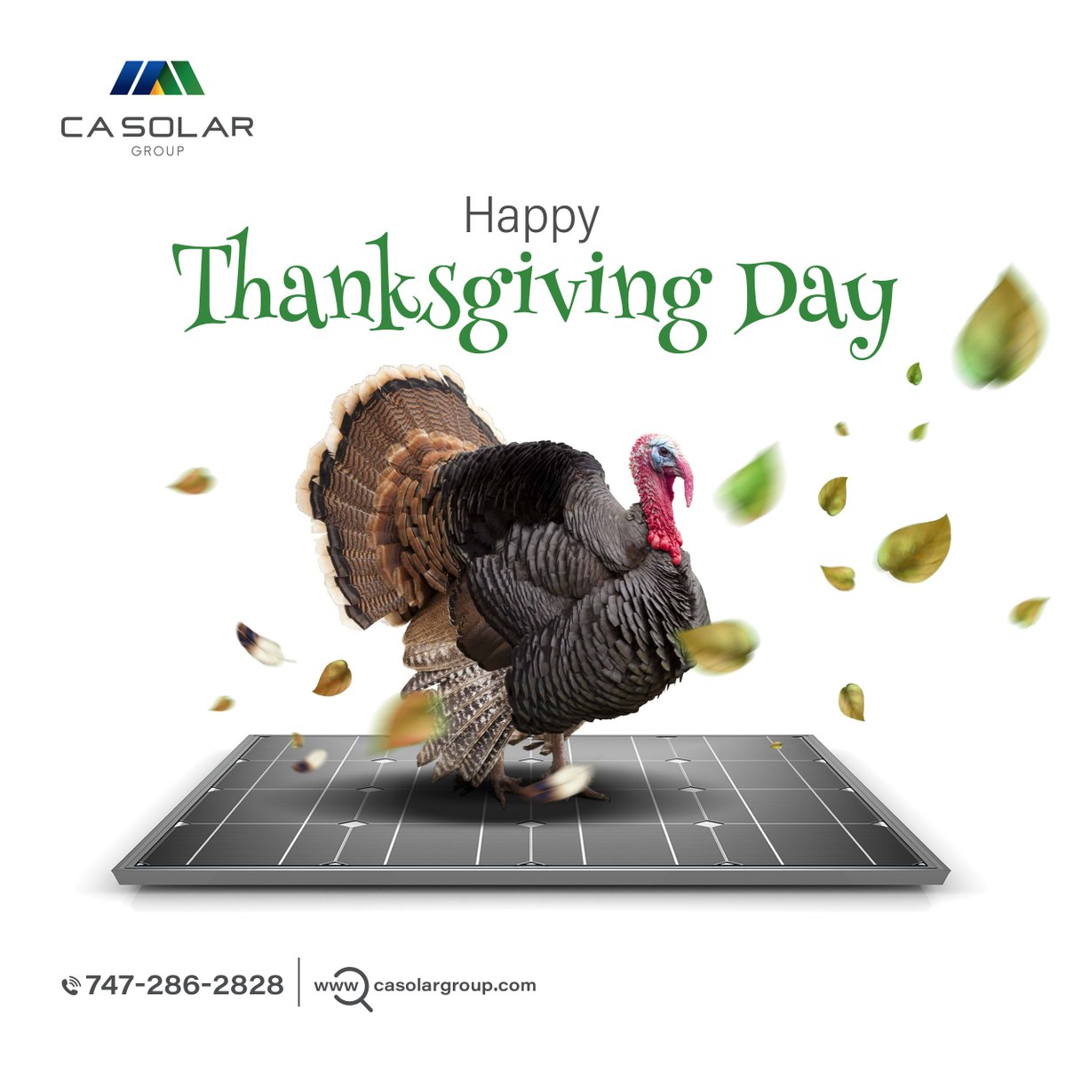 CA_SolarGroup's tweet photo. 🎉CA Solar Group wishes you and your loved ones a Happy Thanksgiving!
We are thankful to everyone who chooses solar energy as a clean energy source, making our environment more sustainable!🙌

#CASolarGroup #happythanksgivng #goingsolar #greenenergy #sustainableenergy #thankyou https://t.co/LxuobRTVEN