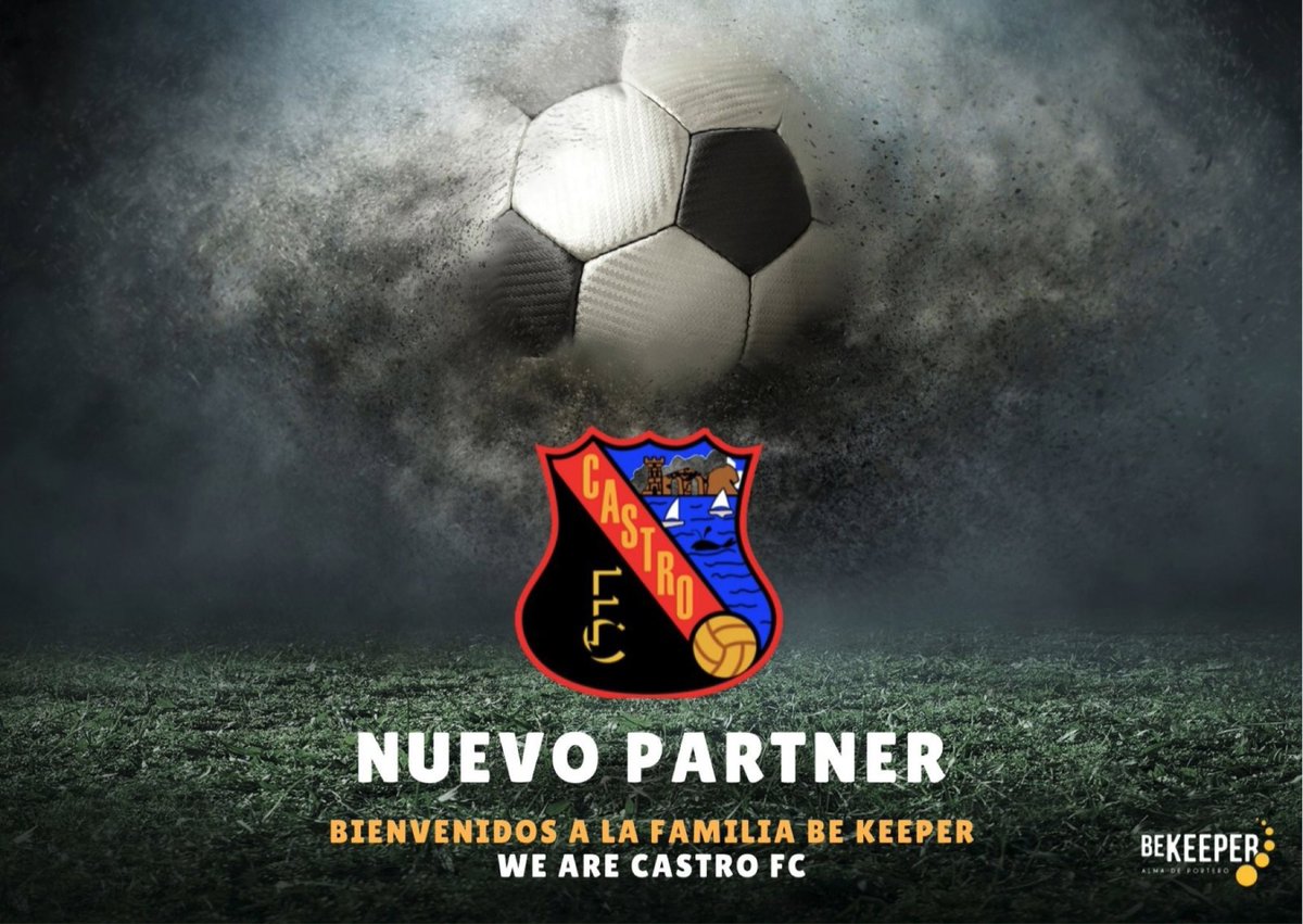 bekeeperacademy's tweet photo. 🚨 NUEVO ALIANZA

🤝Nos complace comunicaros que Be Keeper sigue creciendo. Queremos dar la bienvenida a nuestra familia al @CastroFC_1952 Hoy comienza un nuevo camino juntos, cuyo objetivo es mejorar y profesionalizar el área de porteros del club. 

#BeKeeper #CastroFC https://t.co/uGOurW7TWZ