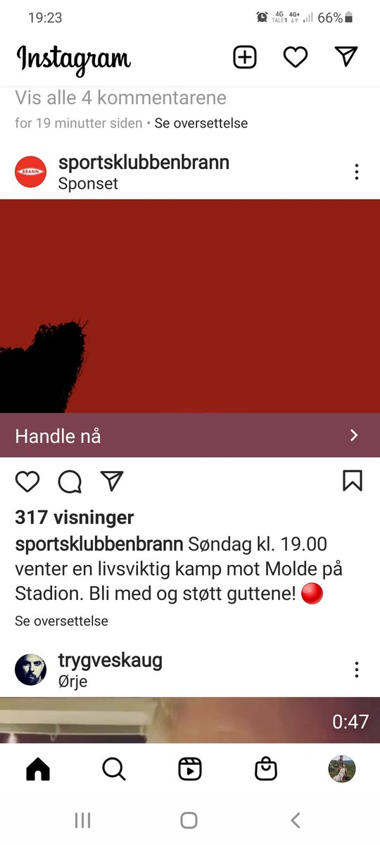 AndrisHamre's tweet photo. Hallo @skbrann Det er greit at dere kjemper om å holde dere i tippeligaen. Men livsviktig... i ein reklame... Eg har vener som kjemper den kampen. Den er livsviktig! https://t.co/khfY2gzJwU