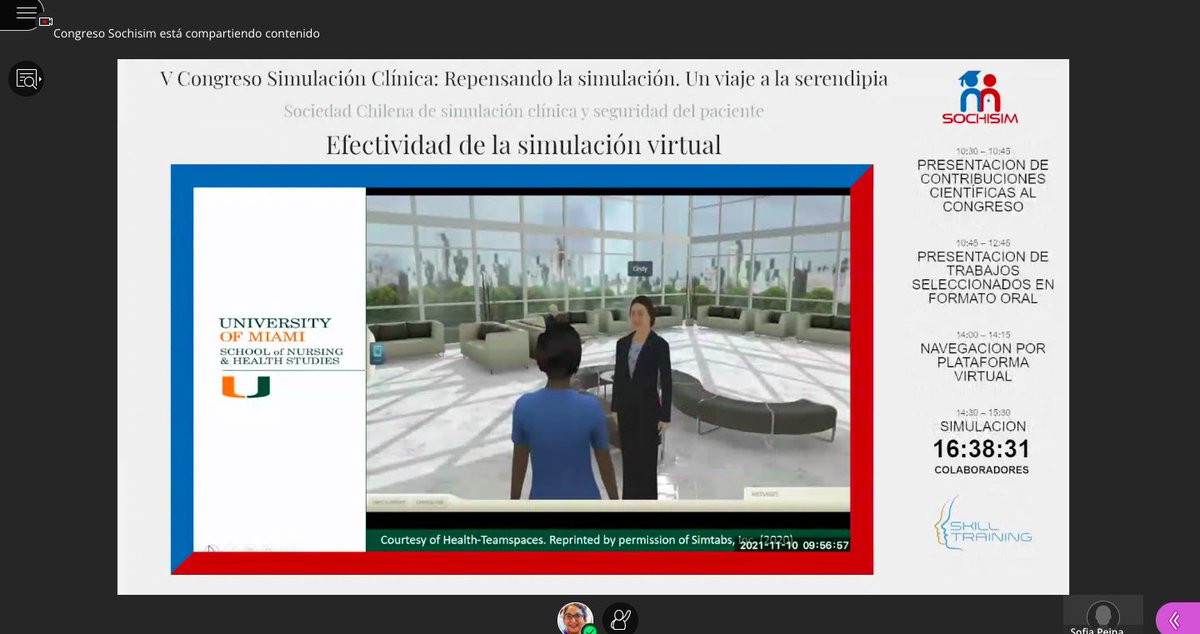 Sochisim1's tweet photo. Nuestra segunda invitada internacional @CForondaPhDRN Efectividad de la simulación virtual #CongresoSOCHISIM #Serendipia #Simulacionistas #Simfluencer https://t.co/pUdaanCt6b