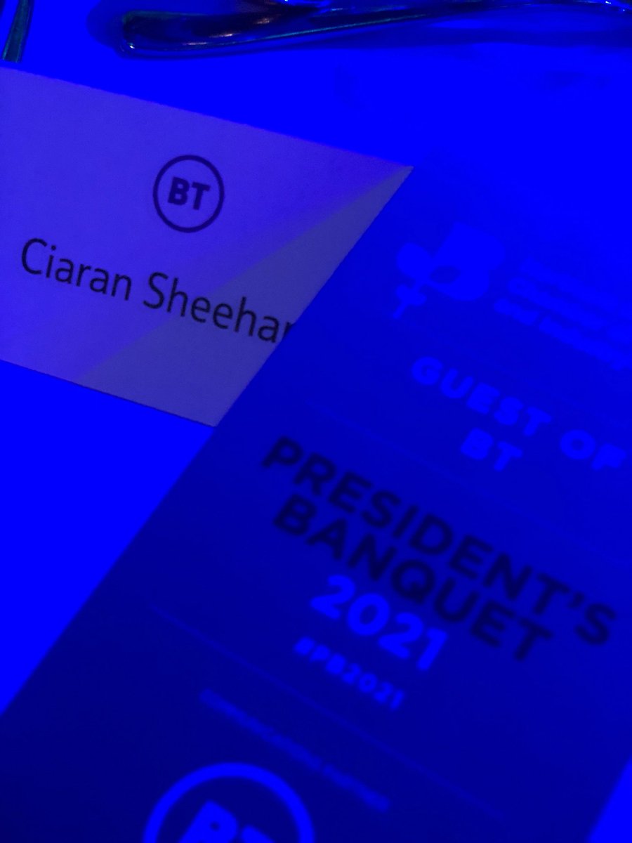 CiaranSheehan's tweet photo. Great to be out again. Super night ahead at Northern Ireland Chamber of Commerce President’s Banquet #pb2021 https://t.co/vX7GOkNfjn