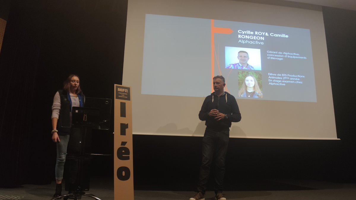 MassonF85's tweet photo. Merci à la société #alphactive pour cette présentation #HN100 ainsi qu'à Camille Rongeon, étudiante en BTSA PA pour sa présentation de mémoire. #mfr #OnVousNourrit @FrancoisArnoux https://t.co/q0at3hD1CE