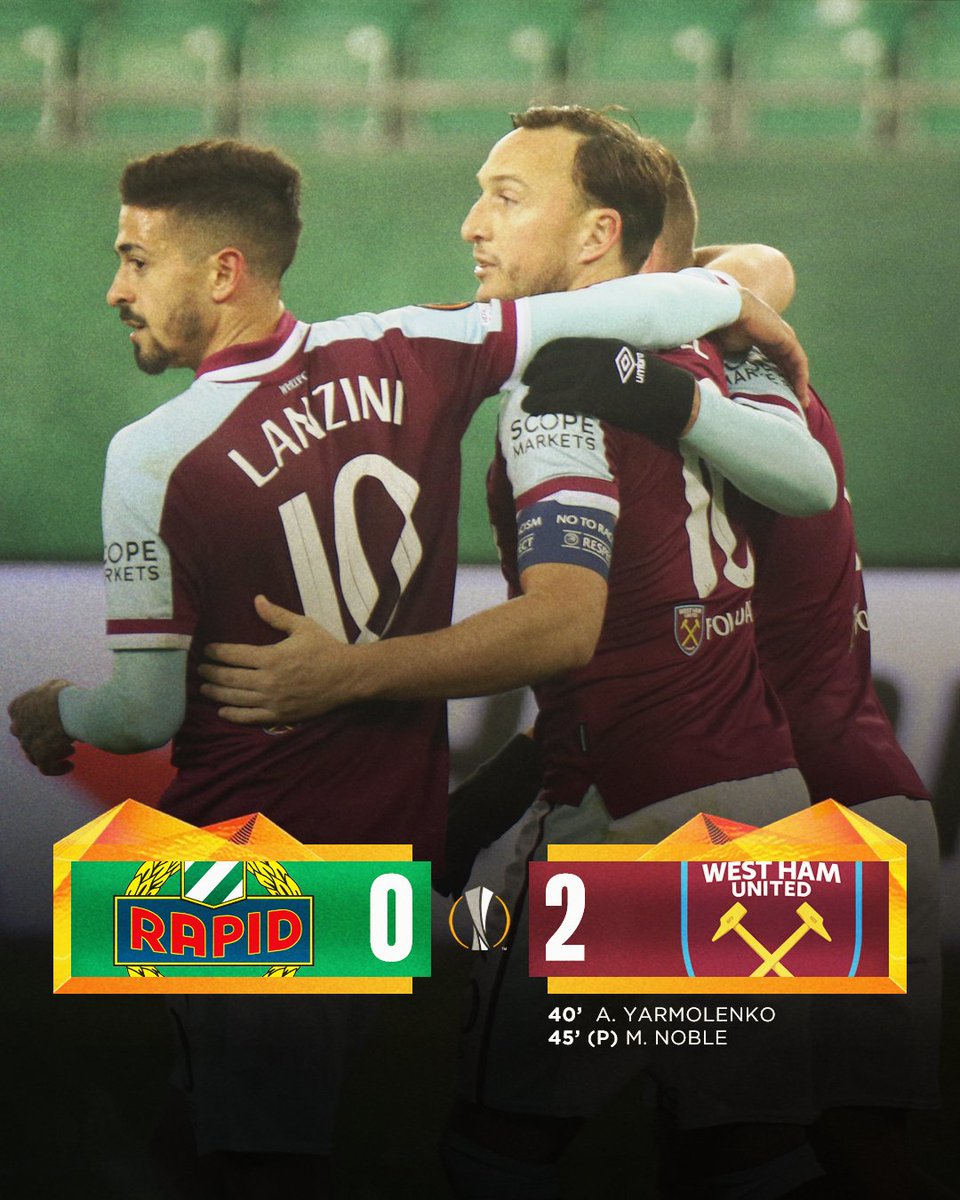 West Ham player ratings vs Rapid Vienna as Mark Noble and Andriy
