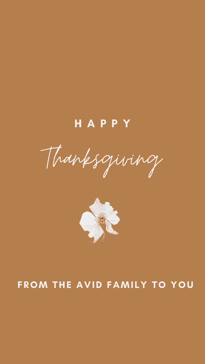 dhs_avid's tweet photo. Happy Thanksgiving from our AVID family ! Hope everyone has a fun and safe holiday! 🦃🤍 https://t.co/o3TGuMxItQ