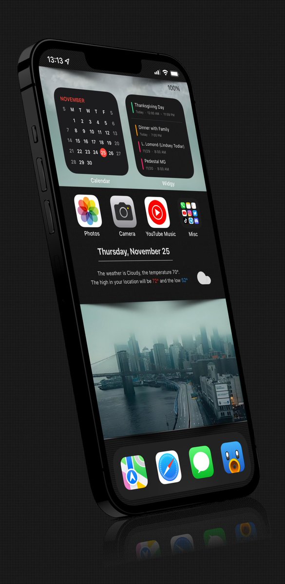 Kothuq's tweet image. Happy thanks giving y&apos;all.. 
#WeatherHTML2.1 #Widgy 
Credits where credits are due
@screenshot_pro 
#IOS152beta3 #nojailbreak