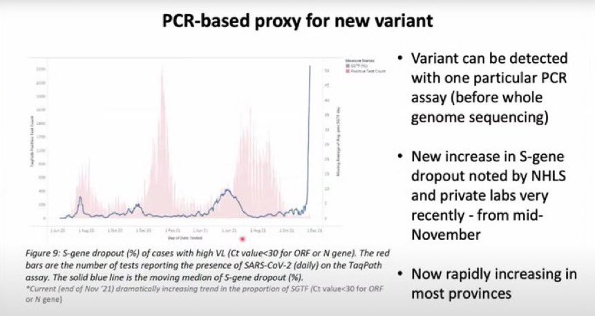 riikka_kevo's tweet photo. SA was hoping for days that the rising #TestPositivityRate in #Gauteng was ’a cluster’, but now it is sure it is a new variant, #B11529. 

The good news: B11529 is easily found in the PCR-test.

The other news: No matter it was found in Gauteng, it is already spread around. 3/ https://t.co/njGGExkVJ7