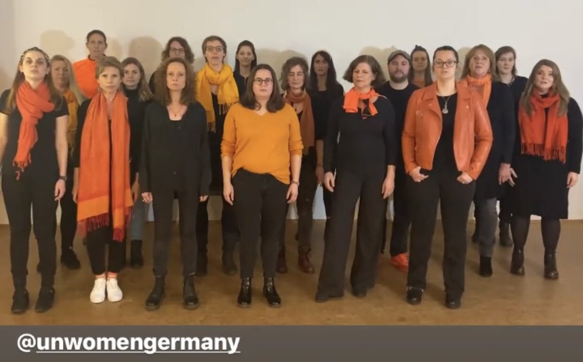 IngaVardhan's tweet photo. #chorify #unwomengermany #orangetheday https://t.co/A7oQxdYXSv