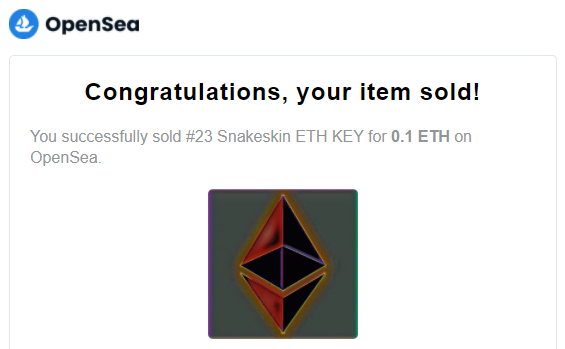 ATheDigitalPen's tweet photo. #23 Snakeskin ETH KEY #NFT SOLD! Thank you #ETHfan 287138!
https://t.co/eydllP1esL
Floor price 0.1
#ethkeyscollection #ethkeys #eth #NFTs #nftcollector #nftart #NFTCommunity #OpenSeaCommunity #OpenSeaNFT @ethereum @VitalikButerin @gavofyork @opensea https://t.co/yYYR7G4IyF