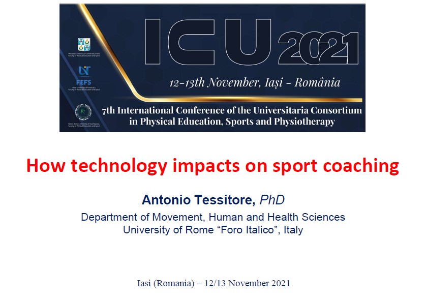 A_Perazzetti's tweet photo. < 7th International Conference of the Universitaria Consortium In Physical Education, Sports and Physiotherapy >

12-13 Nov 2021, Iasi, Romania

In the previous days, another interesting experience in the company of this unique team. Thanks Prof. @A_Tessitore  &amp; @MandorinoMauro https://t.co/XOLGrakUK6