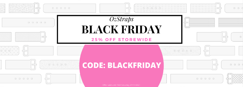 OzStraps's tweet photo. ⌚️ BLACK FRIDAY - 25% OFF STOREWIDE ⌚️ - https://t.co/Hbl18A28m7 https://t.co/gORPZMy2zD