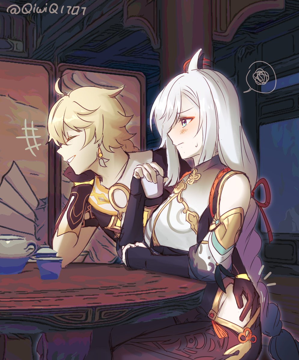 QiwiQ1707's tweet image. that was moment of weakness
#aether #shenhe #GenshinImpact #原神