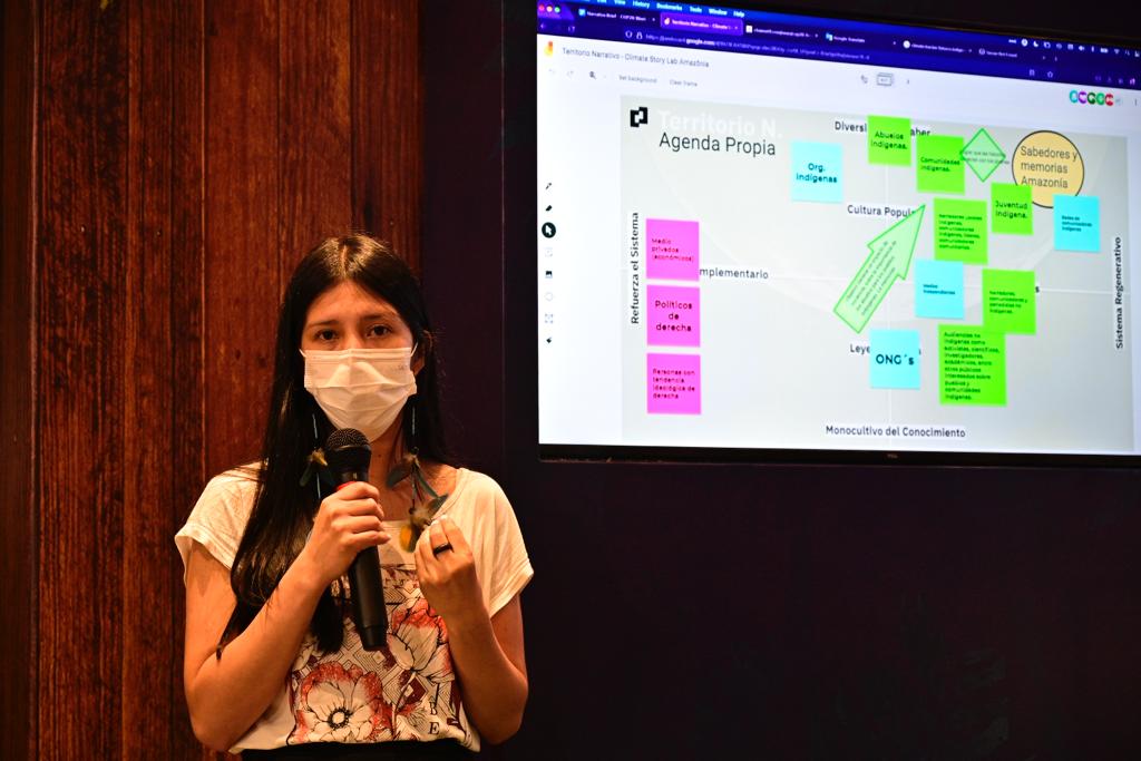 agendapropiaap's tweet photo. 📢|Agenda Propia participa en espacio de aprendizaje y de construcción de nuevas narrativas en #TheClimateStoryLab #Amazonia.🌳🧶 https://t.co/4t4IXodDaS