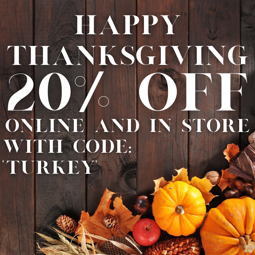 BandHBoutique's tweet photo. Happy Thanksgiving lovelies!! Enjoy this day of thanks with 20% off in store and online! Use code TURKEY at checkout. 🦃
#BrasandHoney⁠
SHOP NOW! 👇⁠
https://t.co/F3Ee5Px7F2  https://t.co/EocwCsQ2Z5