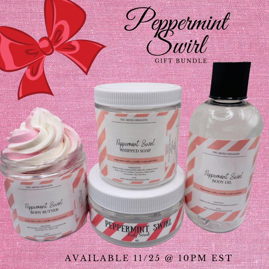 Aroma_Delights's tweet photo. Black Friday is right around the corner!
I create whipped soaps, body scrubs, body oils and more that will upgrade your self care routine. Shop small this season and get 30% off and discounted gift sets.
⠀
Shop https://t.co/duDT634B5b this holiday season https://t.co/vEqDiJWfDN