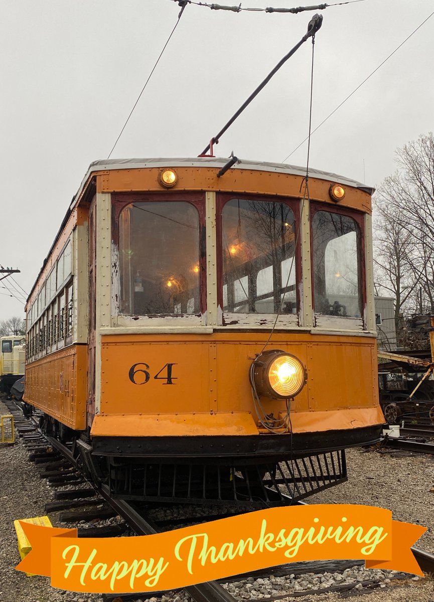 OhioRailway's tweet photo. Despite our dreary weather today, we hope you have a warm and #HappyThanksgiving! 

And yes, we are FINALLY back on Twitter! Stay tuned for our official Letters To Santa 2021 flyer!

#ohiorailwaymuseum #ops64 #interurban64 #Thanksgiving2021 https://t.co/h2qbTaJJE2