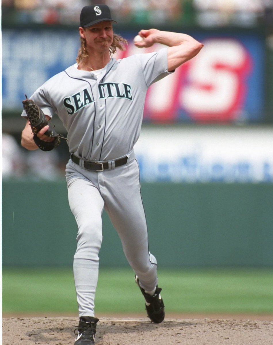 Reider014's tweet photo. @danabeers Randy Johnson the hair the name the stache https://t.co/QPAR6fytu7