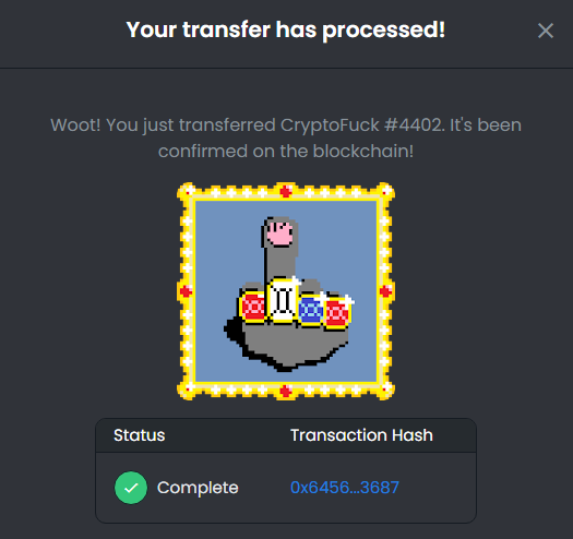 maxartproject's tweet photo. @heykene Contract is fulfilled, CF #4402 is yours ! :)

If you want more (5 days left) >> https://t.co/turTMSh4si https://t.co/jW2mglPTM0