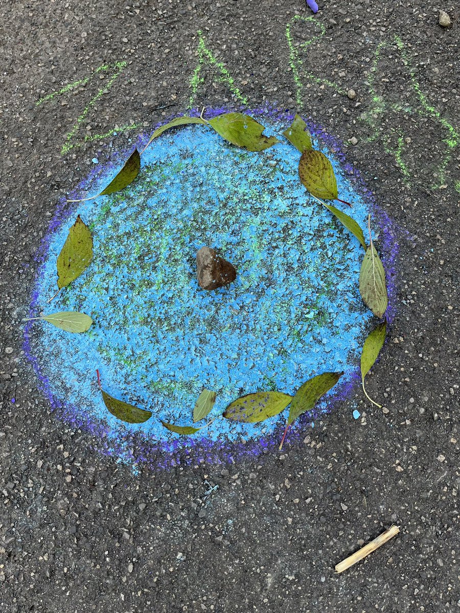 MrsHoward100's tweet photo. 4JB @CrossleyFields created some amazing mandala patterns using chalks and natural materials as part of our RE work today. https://t.co/efw2AViflk