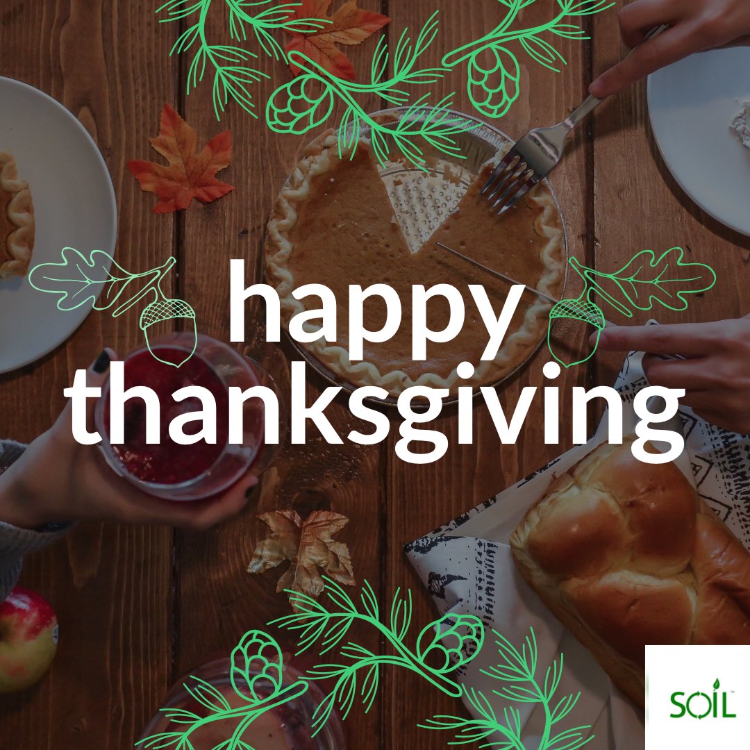 soildesigngroup's tweet photo. #thanksgiving is a time to give thanks for all the blessings in our lives. To those who have helped us along the way, and to those we know and love. We couldn’t do it without you! Happy Thanksgiving from everyone at SOIL! https://t.co/cjNEQUyCs1