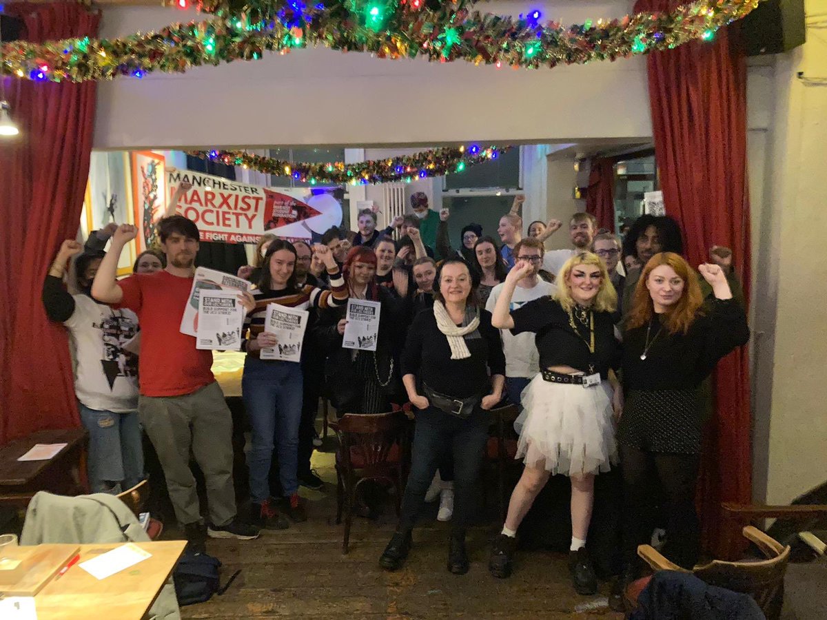 MMUs4s's tweet photo. Fantastic turnout for our first public meeting, with amazing speeches from our UCU rep and our own members. Student staff solidarity forever! https://t.co/cg7f8IwhoW