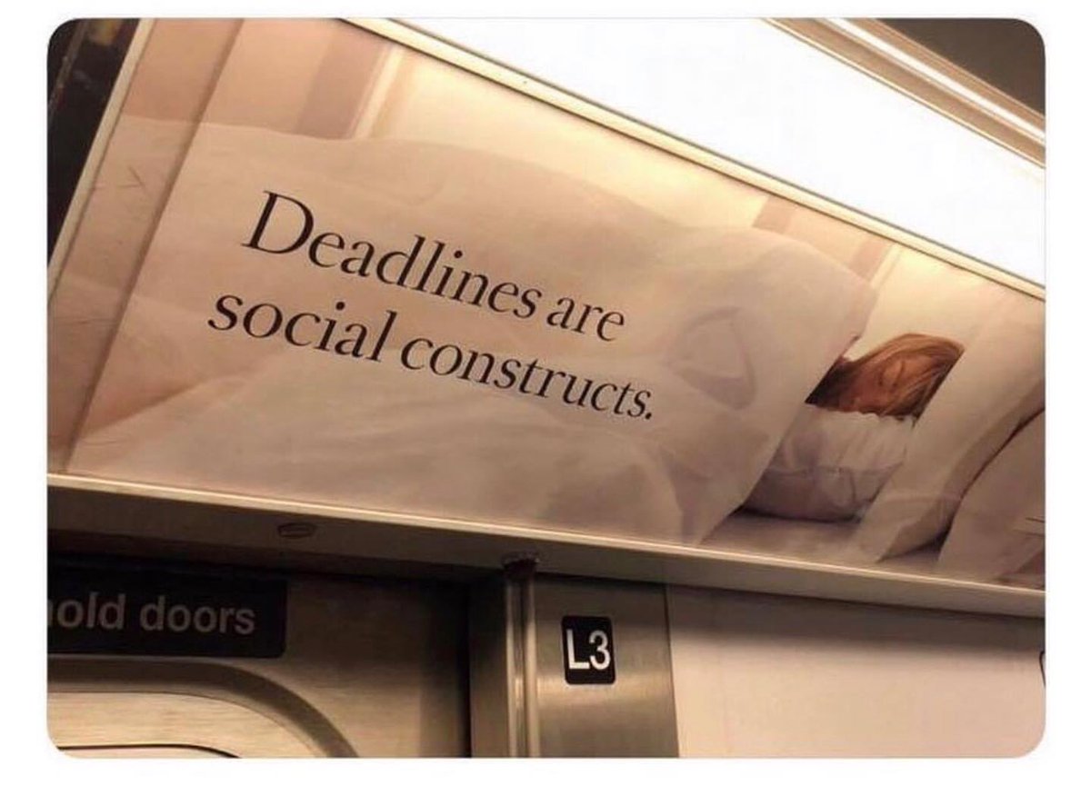 My supervisor: where your draft ? 
Me: 

<a href="/OpenAcademics/">OpenAcademics</a> <a href="/AcademicChatter/">Academic Chatter™</a> #academictwitter