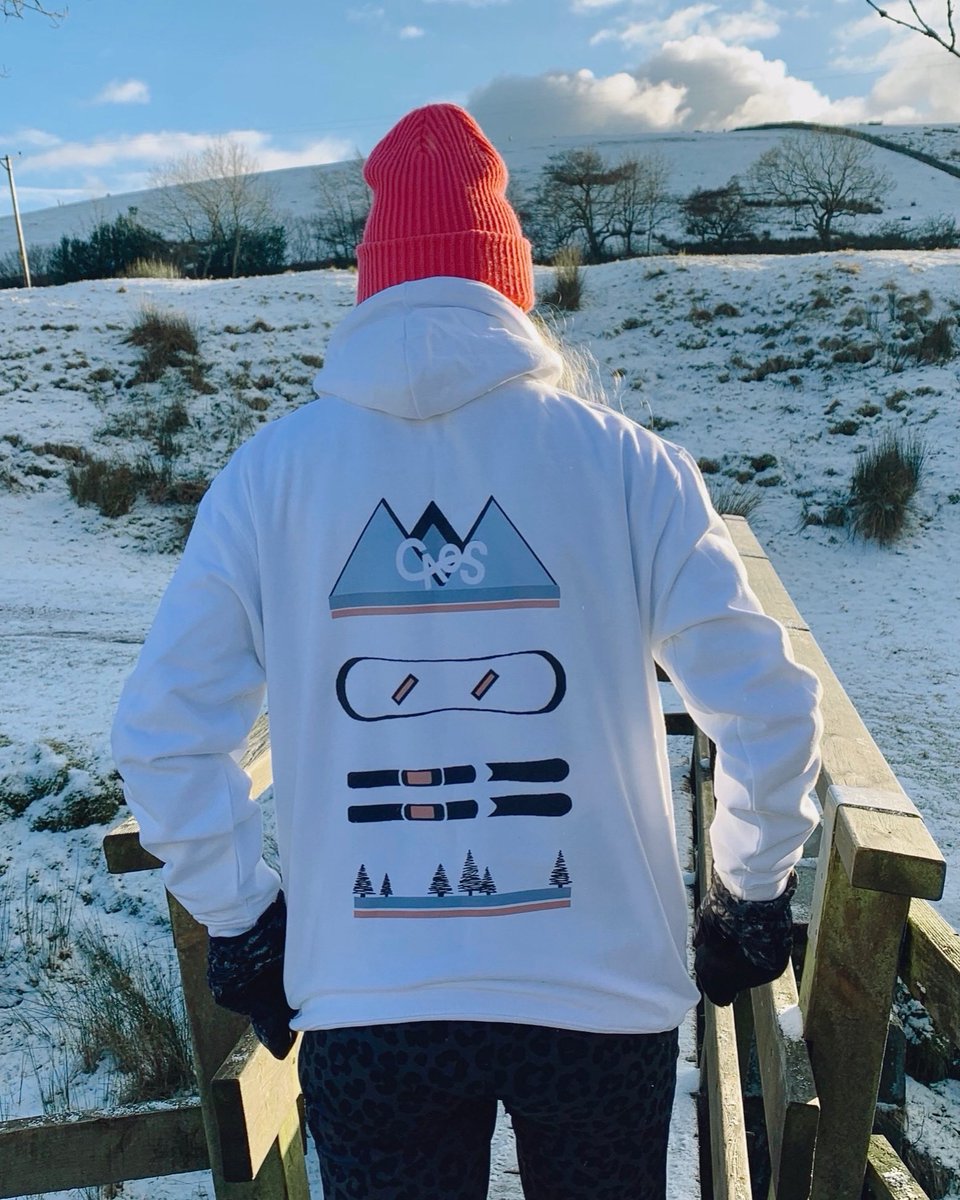 Winter chill hitting this weekend 🥶.. but our ‘Winter Sports’ hoodie is hot right now!! 🔥🌡 
Wrap up in our caos.. caos-k.co.uk 
#caoskrew #StormArwen