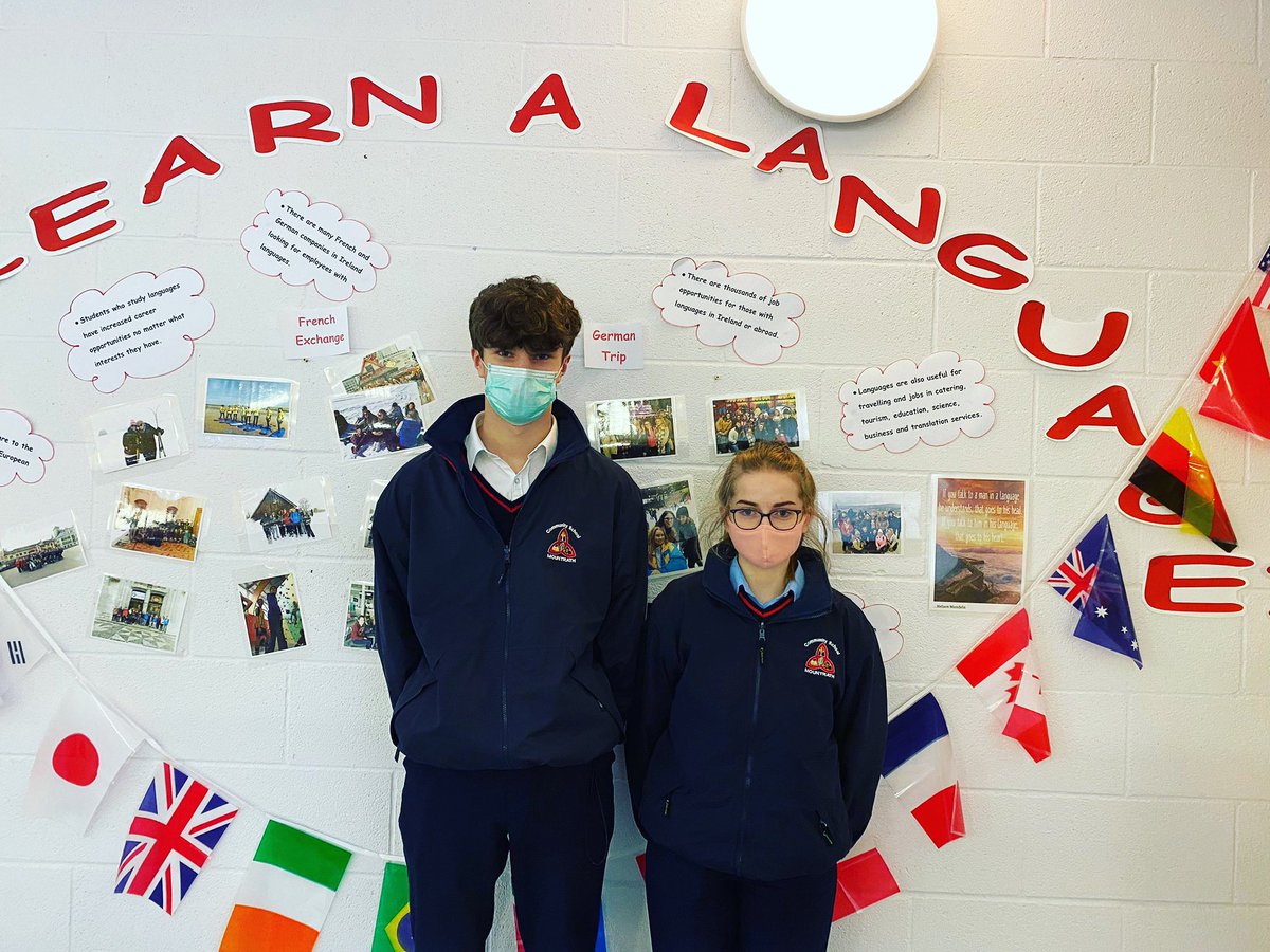 #juvenestranslatores Well done to our 6th years Finn & Leanne who took part in the Juvenes Translatores @translatores Translating for Europe competition this morning -  to find the best Translator in the European Union 🗣📚✏️ The best of luck on the results 🌟👏🏼 #youngtranslators