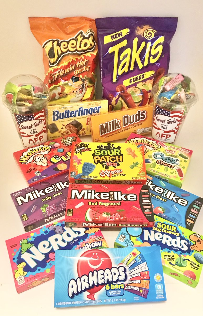 DanesBakery's tweet photo. 🍭🍬Just arrived ! Our new range of 🍭🍬American Candy 🍬🍭
#takis #sourpatch #nerdscandy #milkduds #cheetos #butterfinger #warheads #airheads #mikeandike #thedanesbakery 
Open Tuesday to Friday 9.30am-4pm , Saturdays 9.30am -2pm https://t.co/L1Y3dyx1em