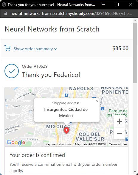 PugTrader's tweet photo. Mi fifth copy snatched again, now by my own CTO! Ordered a new copy of this magnificent book: Neural Networks from Scratch in Python by Harrison Kinsley & #NNFS @Sentdex https://t.co/xeMtaXuQgL #AI #MachineLearning #LearnToCode #Python https://t.co/Quw5rhiazI