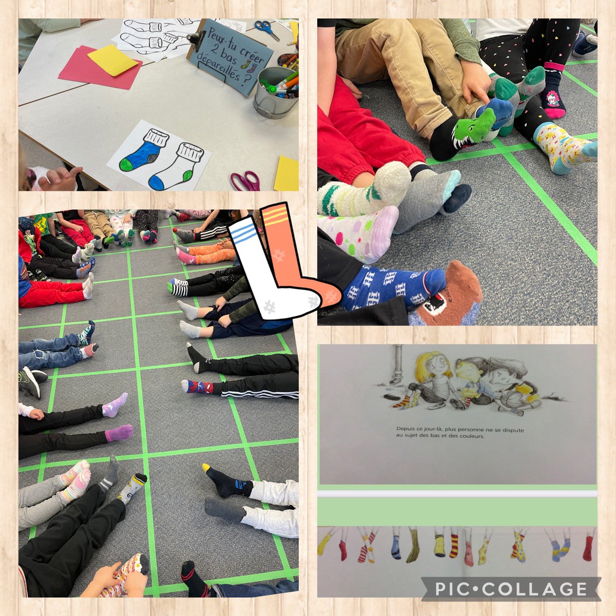 La journée de #basdépareillés était un grand succès! Kinders rocked #OddSocksDay celebrating our uniqueness &amp; self-expression! We read the story “Dépareillés” &amp; shared how we could help a friend &amp; why we chose the socks that we wore proudly today! #AntiBullyingWeek <a href="/ALorneCassidy/">A Lorne Cassidy</a>
