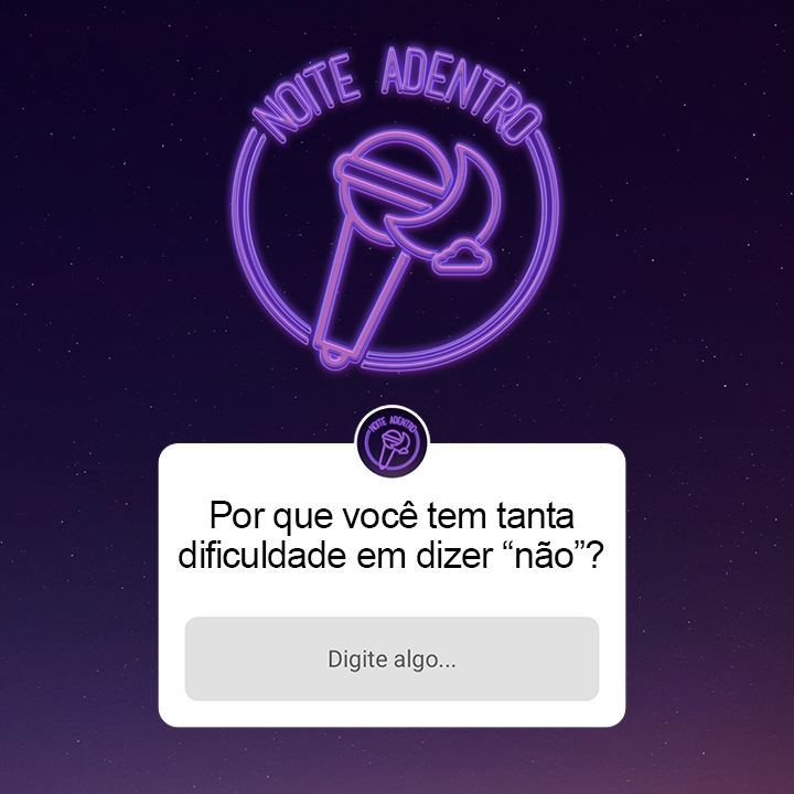 _noiteadentro's tweet photo. PERGUNTA PRO EPISÓDIO DESSA SEMANA

Por que essa dificuldade toda em negar o que não te faz bem? Conta aqui nos replies para participar do episódio da semana.
Você ainda pode contar histórias de forma anônima. Só mandar DM que não identificamos você no episódio. https://t.co/LUtVNWEDKg