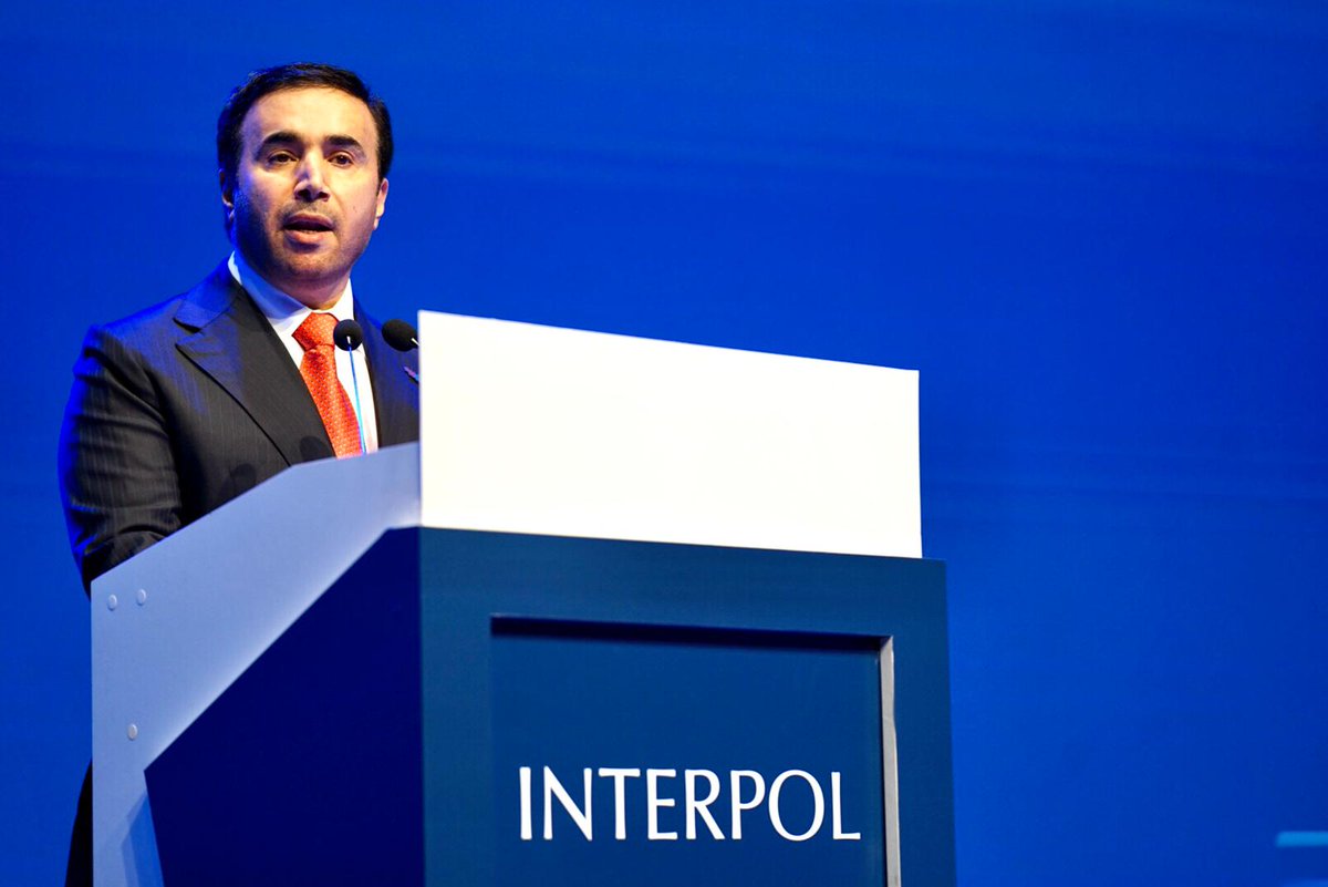 yusufAlhoori's tweet image. The president of the @INTERPOL_HQ doesn't respect laws. The president of @INTERPOL_HQ tortures citizens. The president of @INTERPOL_HQ uses cyber-surveillance illegally. The president of @INTERPOL_HQ is not fit to represent the police. 
#Interpol #INTERPOLpresident #alraisi #UAE