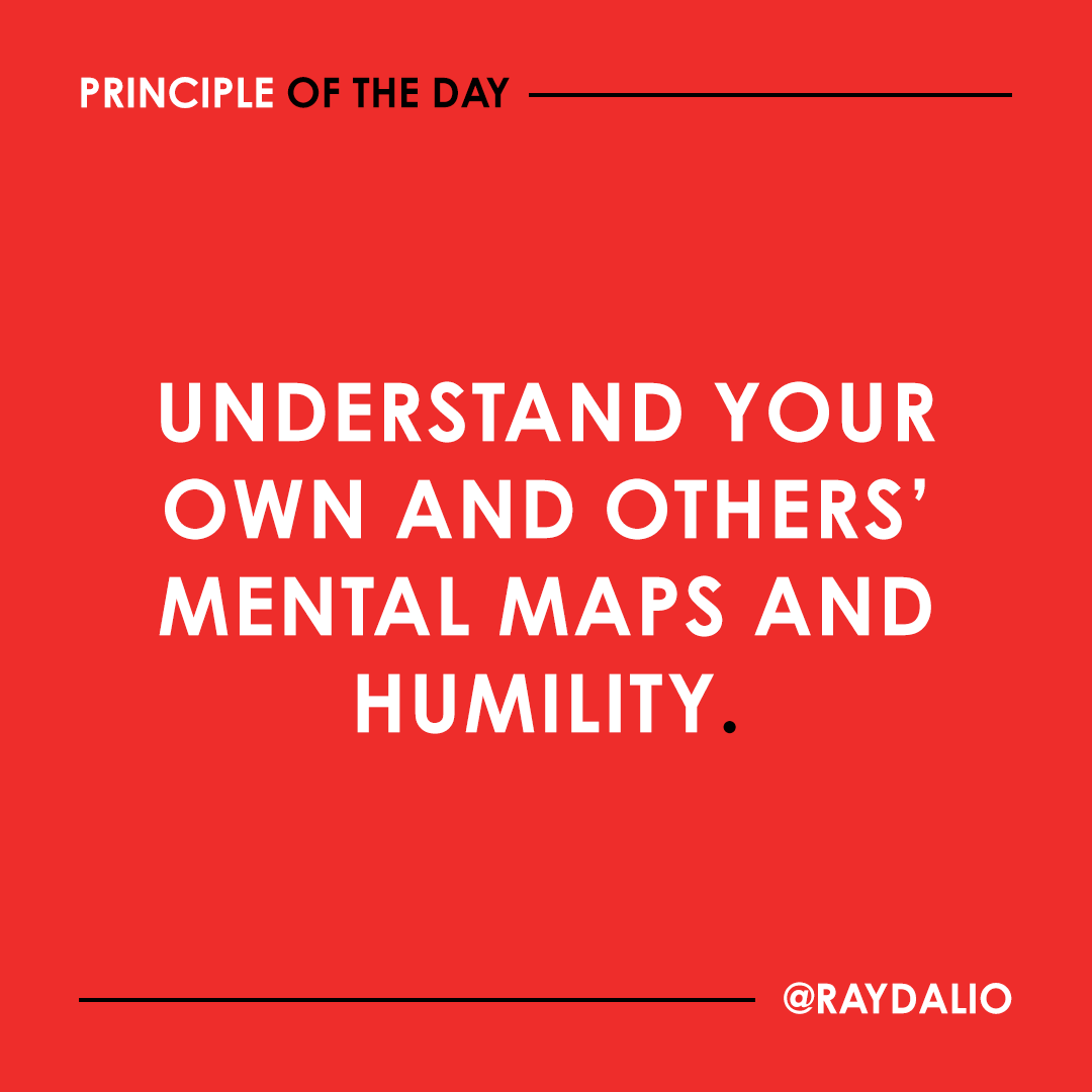RayDalio's tweet photo. Some people are good at knowing what to do on their own; they have good mental maps. Maybe they acquired them from being taught; maybe they were blessed with an especially large dose of common sense. Whatever the case, they have more answers inside themselves than others do. 1/2 https://t.co/0EGSN6mKYq