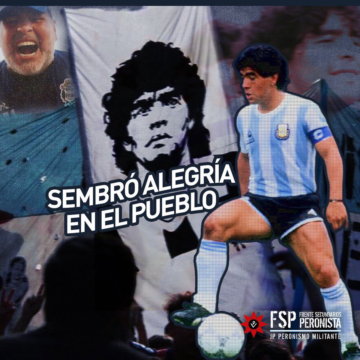 fspescobar's tweet photo. • Sembró alegría, amor y pasión. Gracias D10S 🇦🇷

#FSP
#PeronismoMilitante ✌🏼❤️ https://t.co/L5PnArcp2h