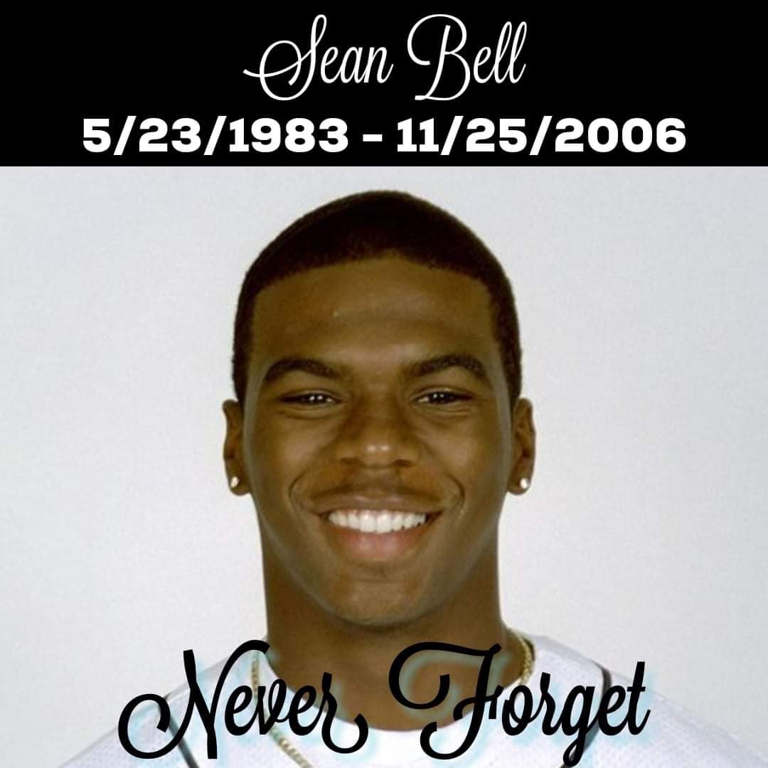 Lumumbabandele's tweet photo. As we gather with family, friends and loved ones today, I’m lifting up the memory of Sean Bell and sending love to his family and friends. Sean was executed on this day in 2006 by #MichaelOliver, #MarcCooper and #GescardIsnora, of the #NYPD.
#DefundTheNYPD https://t.co/z5tSJhVy1o