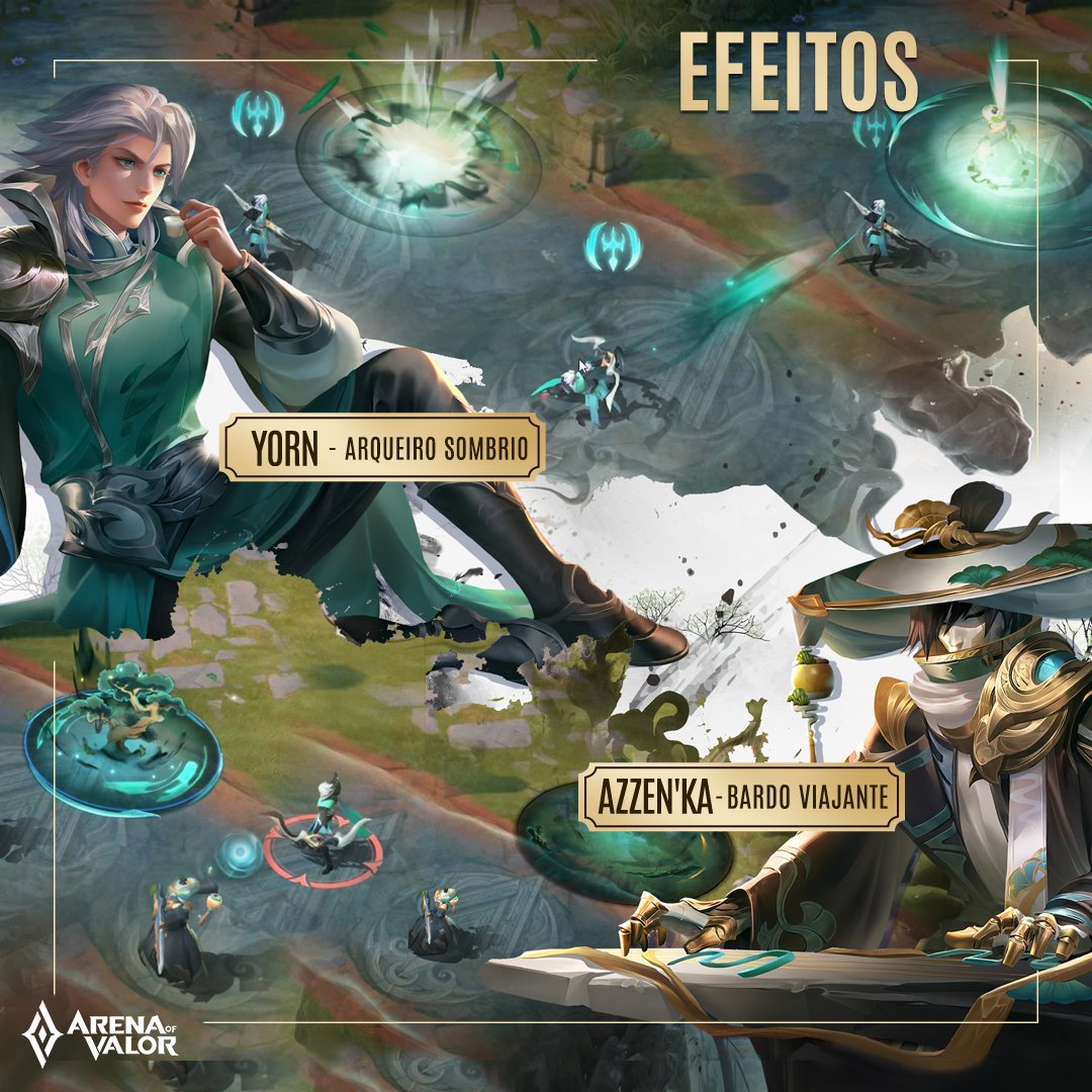 ArenaofValor_BR's tweet photo. Profecias antigas previram que um Arqueiro em breve irá emergir das Sombras, seguido por um Bardo Viajante.
Você é do Time Yorn ou Time Azzen'ka? #ArenaofValor #VP33 https://t.co/Jji3vaszbS
